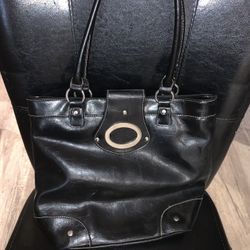 Black Leather Purse