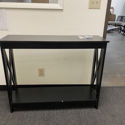 New Console Table, Entryway Table, Narrow Sofa Table with 2-Tier Shelves ASSEMBLED 