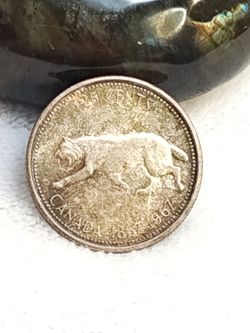 #808 Silver 1967 Canada coin