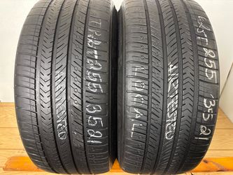 2 tires 255 35 21 michelin pilot sport as 4 high tread no repairs