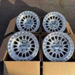 Brand New 17” KMC KM522 IMS Machined Wheels 6x5.5 CHEVY GMC TOYOTA Ford Raptor 