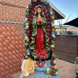     Virgen de Guadalupe Statue – Beautiful Catholic Decor Piece