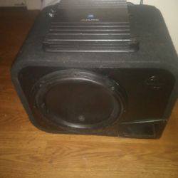 JL Audio 12 In Sub With 300 Watt Alpine V Power Amp