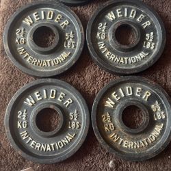 Weider International 5-1/2 lb Weight Plates 