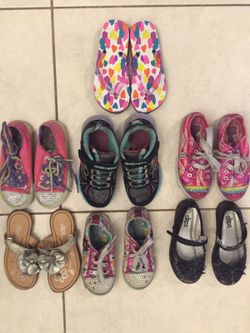7 Pairs of Girl's Shoes (11-11.5)