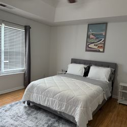 Queen Bed, Mattress & Box Spring