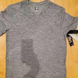 New Mens V Neck Dri Fit Shirt Sz Xlarge Gray