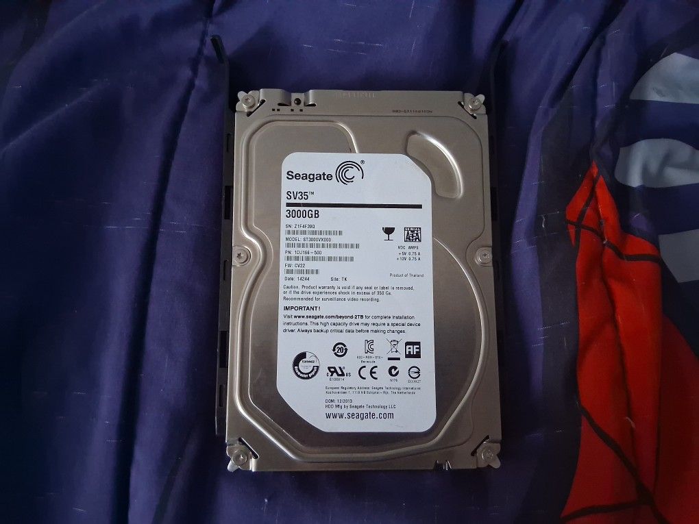 3000GB Seagate Hard Drive