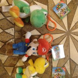 New Super Mario All-Star Collection Mini Clip-on Plushies $12 Each
