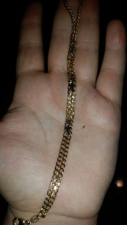 Bracelet with colorful roses gold filling 14k