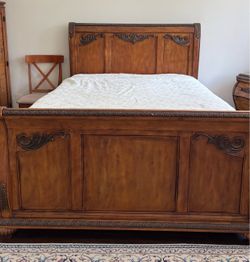 Ashly solid wood bed frame