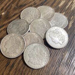 1921 silver Morgan Dollars coin collection