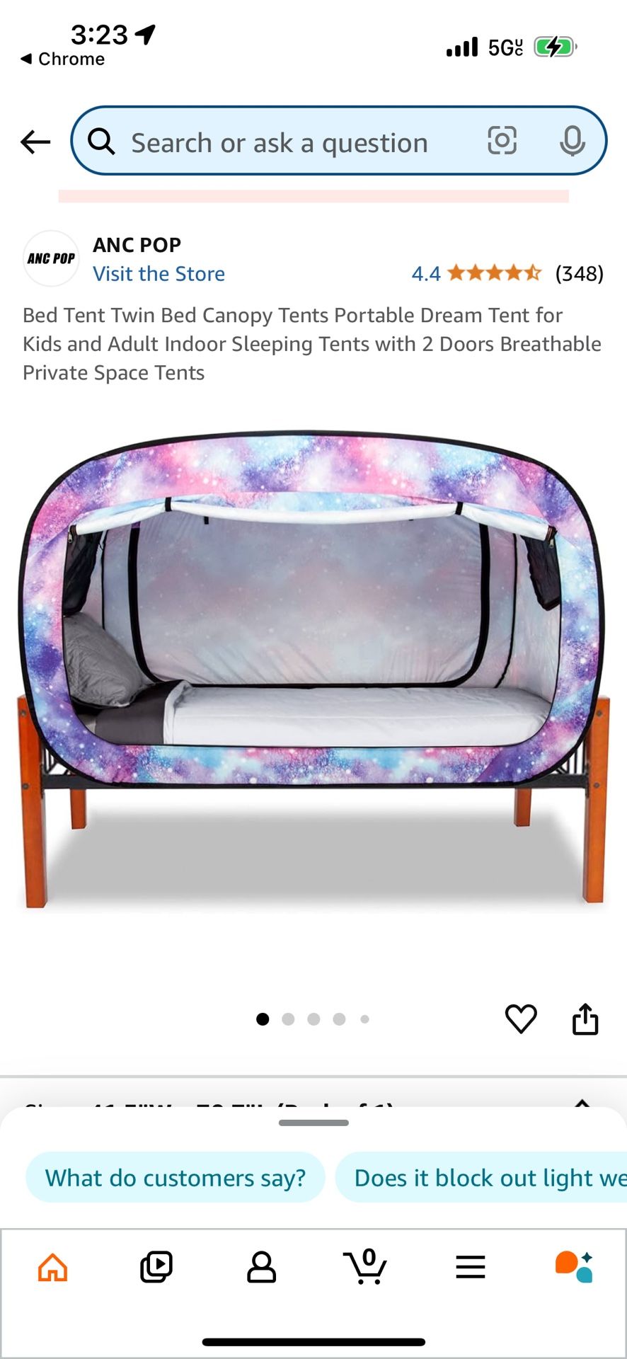 Full/Queen Bed Canopy/tent