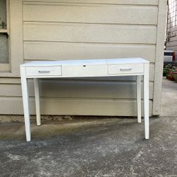 SOLID WOOD two drawer Vanity/table/desk