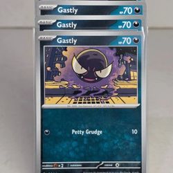 x4 Gastly 054/094 - Playset - Phantasmal Flames - English Pokemon TCG