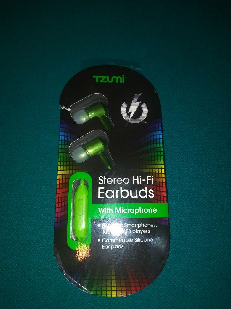 Earbuds Stereo Hi-Fi (New) Brand TZUTS