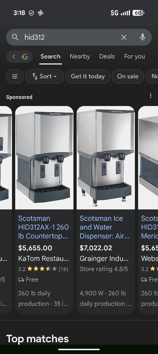 Scotsman Ice And Water Dispenser