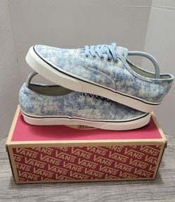Vans Authentic Light Blue Denim Sneakers Size 10.5 M