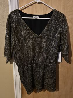 H Halston Blouse