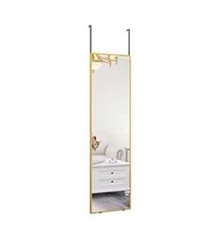 Over The Door Mirror 50 x 14 (Gold)