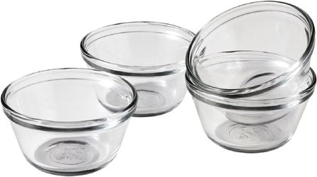 Glass Custard Cups by Anchor Hocking (6 oz, Set of 8)