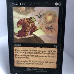 Mercadian Masques Snuff Out Instant Magic The Gathering Card #162