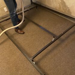 Bed frame easily adjusts to fit any size mattress from Twin to King, 