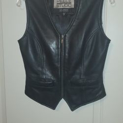 Wilson Leather Vest Black Size Small