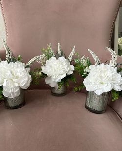 3 Small Flower Arrangements (10” Tall)