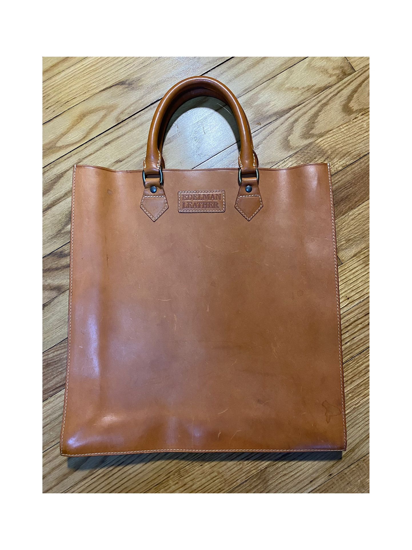 Edelman leather tote bag 14x14 great condition