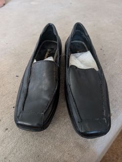 Leather loafers