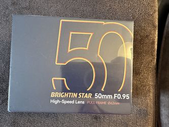 Brightin Star 50 mm Full Frame  f 0.95