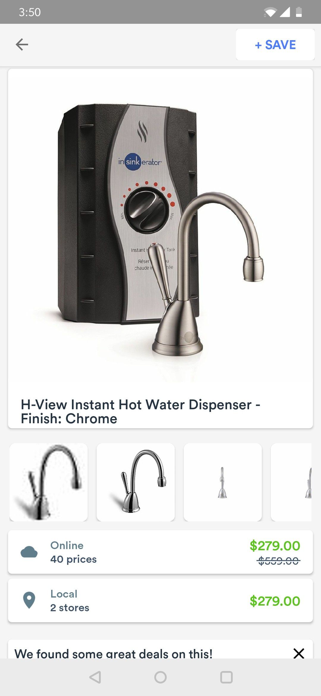 instant hot water dispenser !