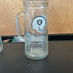 Los Angeles Raiders Collectible Tall Glass 