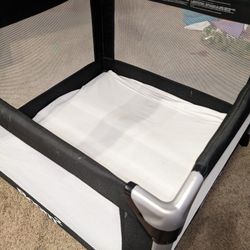 Joovy Room² Large Portable Playpen for Babies and Toddlers with Nearly 10 sq ft of Space, Large Mesh Windows for 360 View