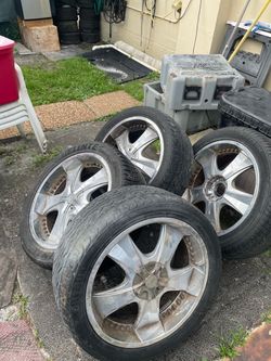 22” rims with tires