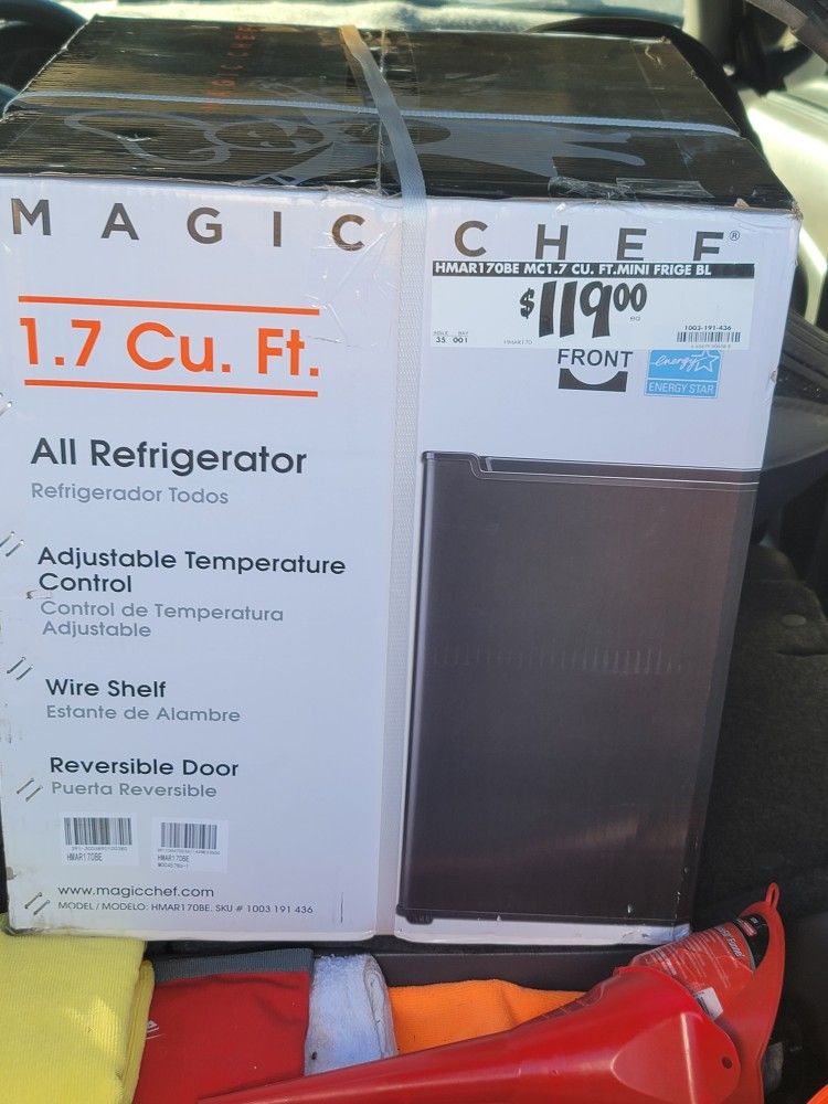 Brand New Magic Chef Refrigerator $70 Pickup In Oakdale Or Riverbank