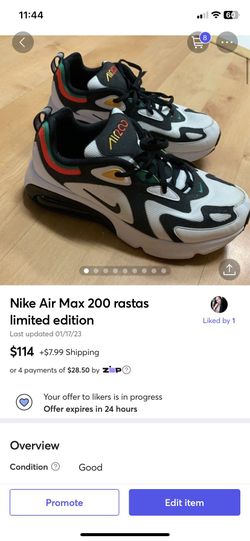 Nike Air max 200 Rastas Limited Edition