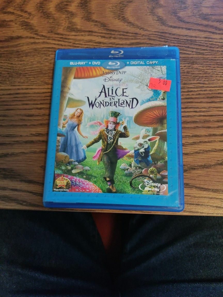 Blue Ray DVD Movie. Alice In Wonderland -disney. I'm In Tacoma WA #72