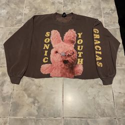 Daydreamer Sonic Youth Gracias Crewneck Sweatshirt SZ S/M Oversized Cropped