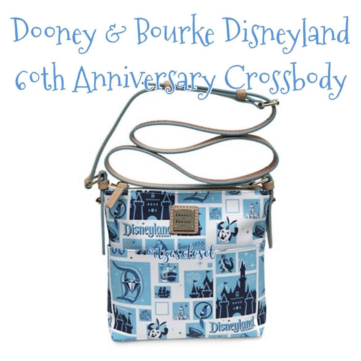 Dooney & Bourke Disneyland 60th Anniversary Crossbody Letter Carrier NWT