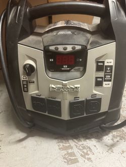 Schumacher SJ1332 6-in-1 1200 Peak Amp Jump Starter and Portable Power Station.