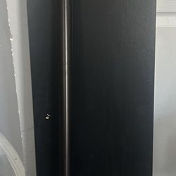 Shelf with rod and brackets