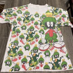 Vintage Marvin The Martian All Over Print 1993 Size Large