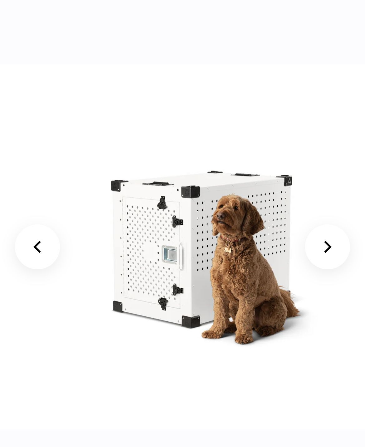 IMPACT DOG CRATE HIGH ANXIETY 40” White