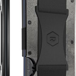 New Ridge Wallet for Men - Slim Minimalist Compact Wallet and Card Holder, RFID Protected Front Pocket Wallets for Men with Integrated Cash Strap (Sto