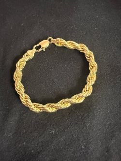 HolyLegend 14K Gold Rope Bracelet