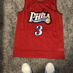 76ers Large ALLEN IVERSON Jersey🔥(Never Worn)