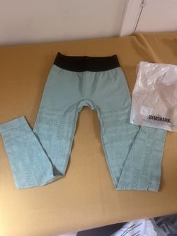 Gymshark Graphic Print Leggings "Sage Green" | Women's Size Large
