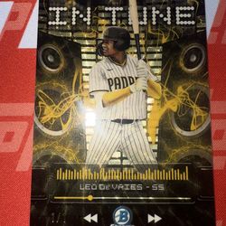 2024 BOWMAN CHROME LEO DE VRIES 1/1 SUPERFRACTOR